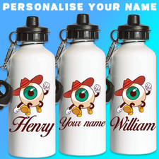 Personalised Custom Your Name Water Bottle Cartoon Funny Kids Birthday Gifts