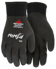 1- Ninja Ice Fully Palm Coated Insulated Cold Weather Winter Safety WORK GLOVES