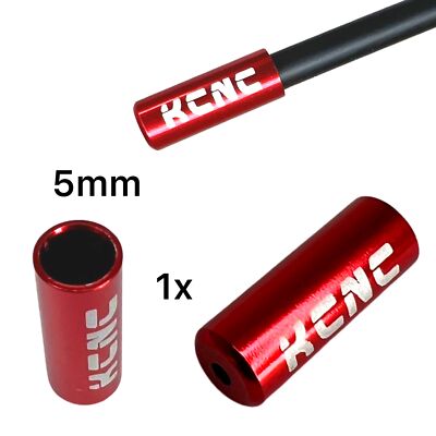 KCNC Fahrrad Rennrad MTB Bremshülle Endkappe für Bremszug 5mm Rot