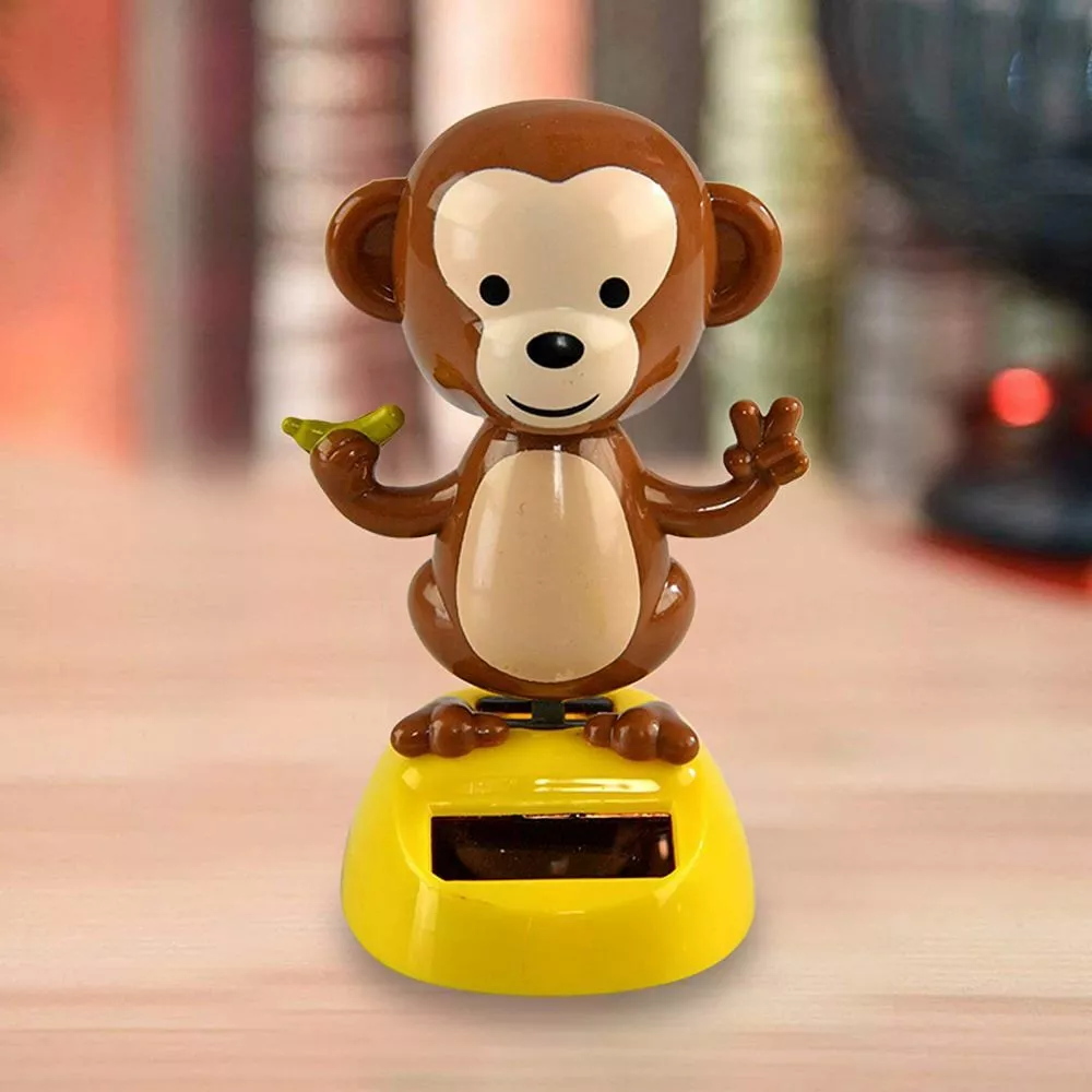 Solar Power Dancing Monkey Office Car Interior Desktop Decor Christmas  Gifts New