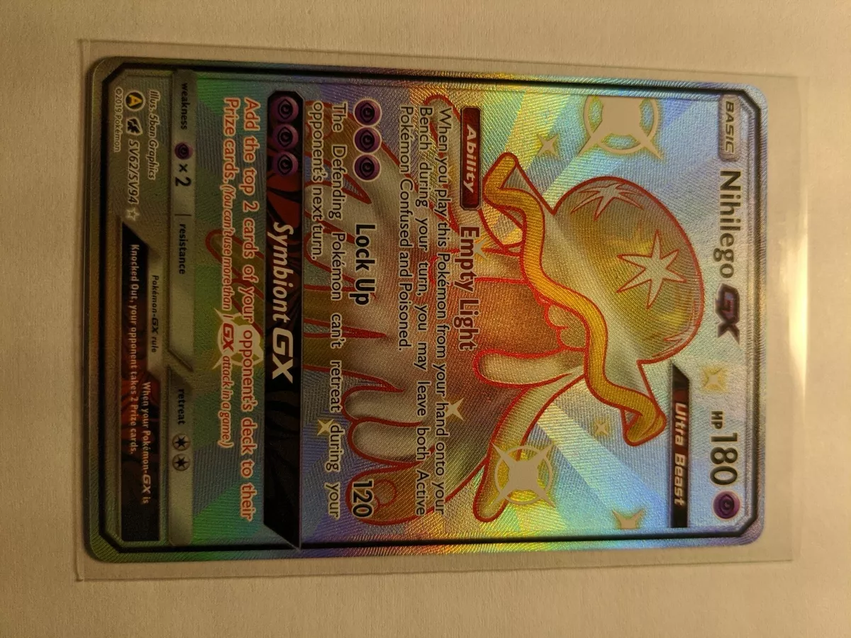 Pokemon Hidden Fates Nihilego GX SV62
