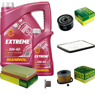 MANN Inspektionspaket 6 L MANNOL Extreme 5W-40 für Renault Megane I Grandtour