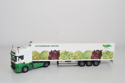B19 1:50 TEKNO SCANIA 164L LKW WITH TRAILER DIJCO THE GREENERY COWL EXC.
