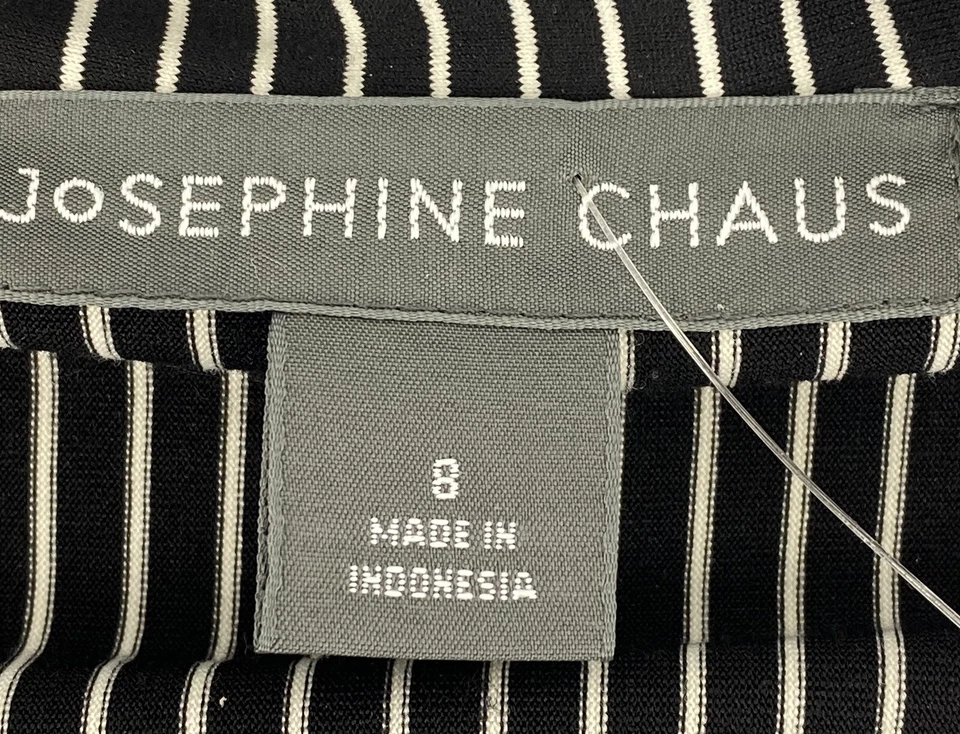 Top Josephine Chaus de segunda mano cruzado negro a rayas elástico talla 8 Foto 3 de 4