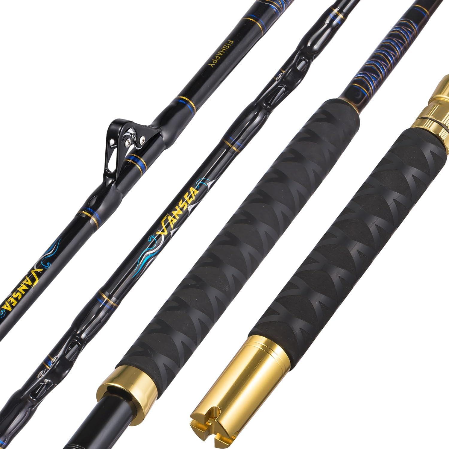 Trolling Rod Saltwater Offshore Heavy Roller Rod Bent Butt Trolling Rod Big Game