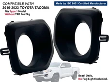 2016 - 2023 Toyota Tacoma TRD SR5 Front Fog Lamp Bezel Passenger Driver PAIR