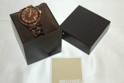 MK5298 Michael Kors Tortoise Shell Acetate SS 5atm Ladies  display picture 3