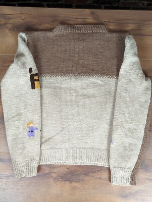 Vintage 80s Ralph Lauren Polo Wool Sweater Scenic Church Small