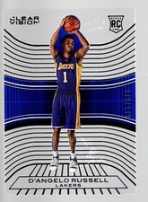 2015-16 Panini Clear Vision Blue #96B D'Angelo Russell / Purple jersey 148/149