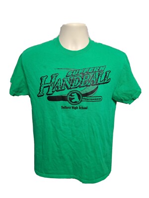 Suffern High School Handball Tournament Adult Medium Green TShirt