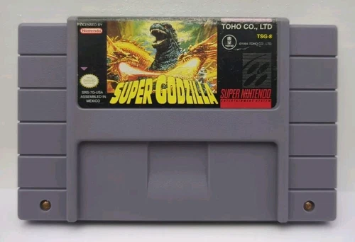 Super Godzilla Nintendo SNES Game Cartridge Only Tested 