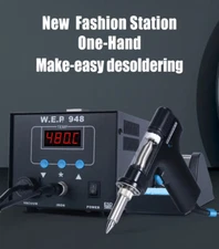 WEP 948 90w desoldering station electric vacuum suction pump soldering gun tips