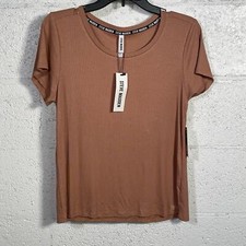 Steve Madden Women's Ribbed Baby Sleep Tee praline large