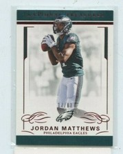 JORDAN MATTHEWS 2016 Panini National Treasures Red Parallel Base Card #D /81