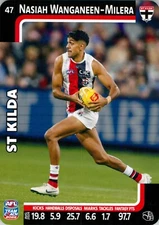 2025 St Kilda Saints AFL TeamCoach Card - Nasiah Wanganeen-Milera