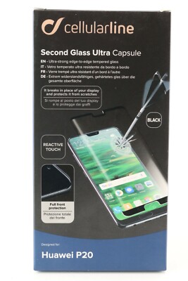 Display Schutz Glas Hart Cellularline Second Glass Ultra Capsule Huawei P20
