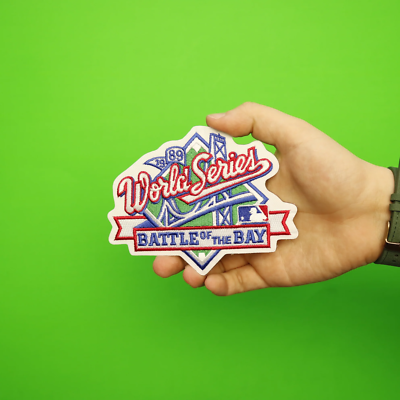 1989 MLB World Series Jersey Patch - Oakland A's Vs San Francisco Giants Sleeve Patch