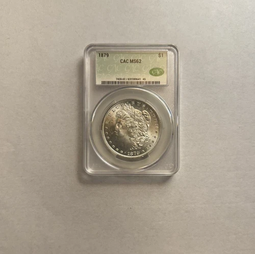 1879-P $1 Morgan Silver Dollar CAC MS 62 | Uncirculated UNC