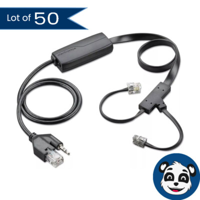 Lot of 50 Plantronics APC- 43 EHS (Electronic Hook Switch) Adapter Cable,  A 