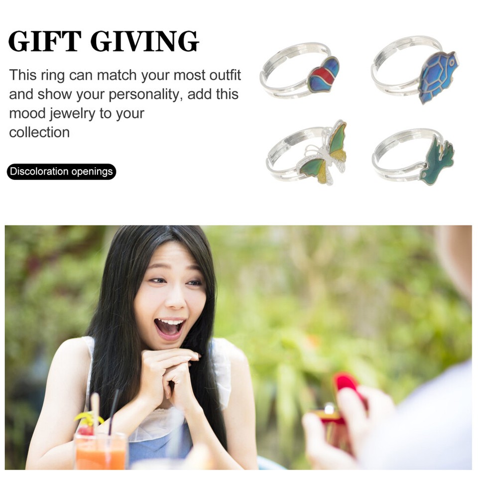 Cornelißen Stimmungsring Für Kinder - Alpaka Motiv Mit Farbwechsel