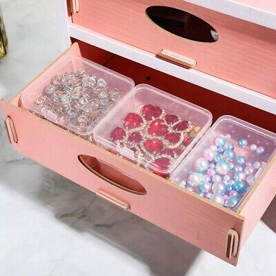  Garneck 10Pcs Box nail storage box mini plastic case false nail  clear false nail organizer empty nail case DIY false nail storage case  container full cover Jewelry Box clamshell : Home