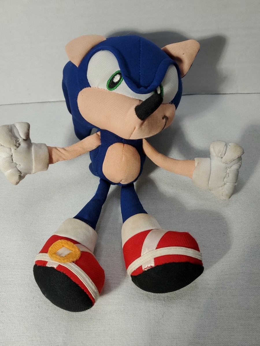 Rare 2003 Sonic x Plush/Bean Toy Sega Sonic the Hedgehog