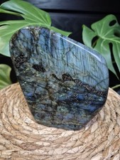 Large Labradorite Crystal Approx 1.58kg Polished Natural Stone Blue/Gold Flash
