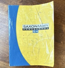 Saxon Math Homeschool 5/4 Textbook Book Steph...