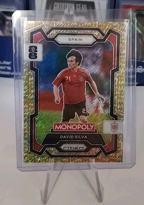 2026 Panini Prizm Monopoly FIFA World Cup David Silva Gold Shimmer