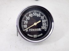 Vintage Stewart Warner 100 Mph Speedometer Big Block Logo 565f 100mph Speedo