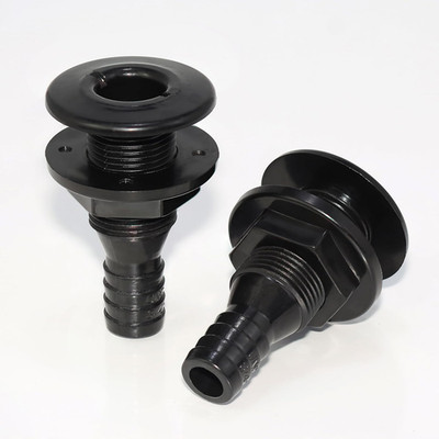 2Pcs Thru Hull Fitting(3/4''), Marine Through Hull Connector Fitting for Boats, B
