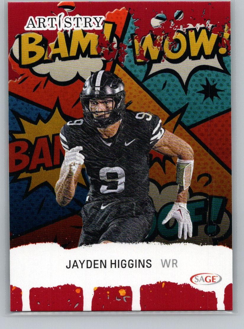 2025 SAGE Artistry #71 Jayden Higgins Red