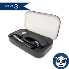 Lot of 3 PLANTRONICS Voyager Legend Bluetooth Headsets w/ Charging Base    B  