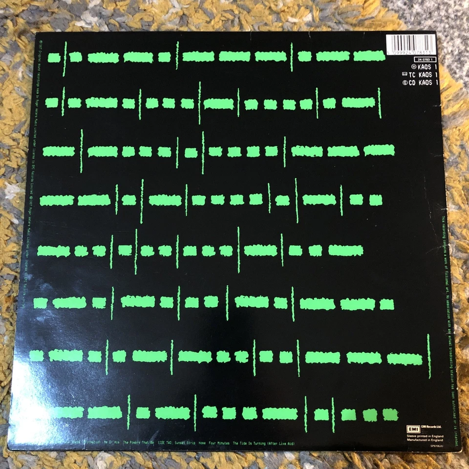 Roger Waters Radio K.A.O.S. Dmm Townhouse LP Album Vinyl Record - VG+/VG+ - Image 2 of 4