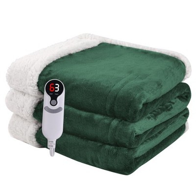 Heated Blanket Electric Throw Size 50''x60'' with 9 Heating Levels, 1-10 Hour...