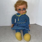 Vtg Mrs Beasley Doll 1967 By Mattel No Talk Needs Clean Remade Glasses Cord Pull