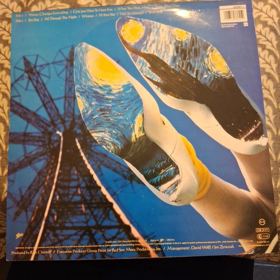 CYNDI LAUPER "SHE'S SO UNUSUAL" REISSUE VINYL LP VG+ Foto 2 de 4