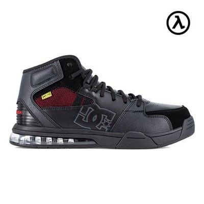 DC VERSATILE WORK MEN'S BLACK/RED HIGH TOP INTERNAL MET GUARD BOOTS DC60810 -NEW