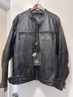 Harley Davidson Men's Writ Black Leather Reflective Riding Jacket XL 97001-20VM