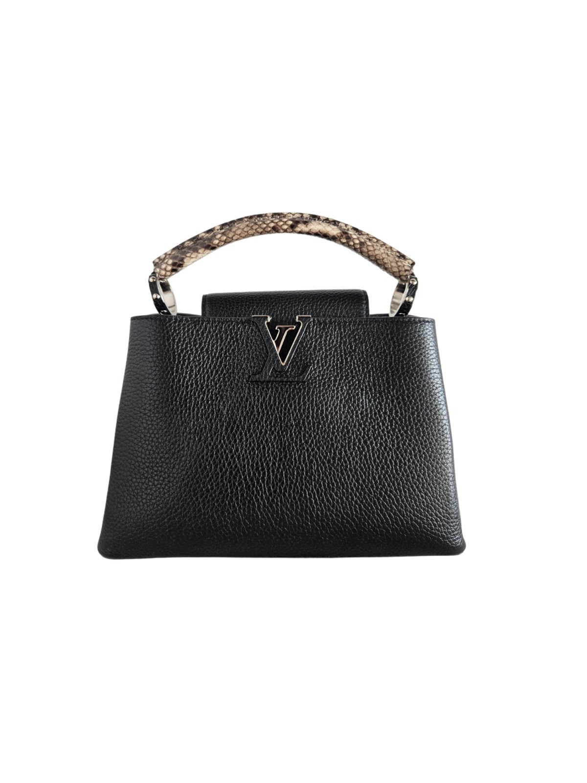 Louis Vuitton Black Capucines BB Top Handle Bag