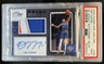 2020-21 Panini One and One Obi Toppin Prime Rookie Patch Auto Blue RC #/49 PSA 9