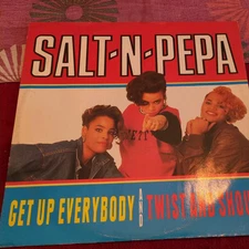 SALT N PEPA- GET UP EVERYBODY / TWIST AND SHOUT UK 12" VINYL - Cat# FFRX 16