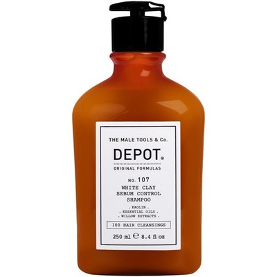 Depot NO.107 White Clay Shampoo 250 ml   Sebum Control, fettiges Haar