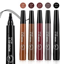 4 Tip Eyebrow Pencil Waterproof Long Lasting Smudge Proof Brow Pen Natural Look