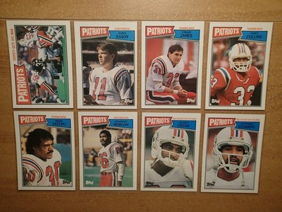 New England Patriots Team Set-1987 TOPPS-16 Cards, Complete    /$22 eBay Value