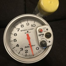 Auto-meter Tachometer Sport Comp Silver With Shift Light Monster Tach Race 3911