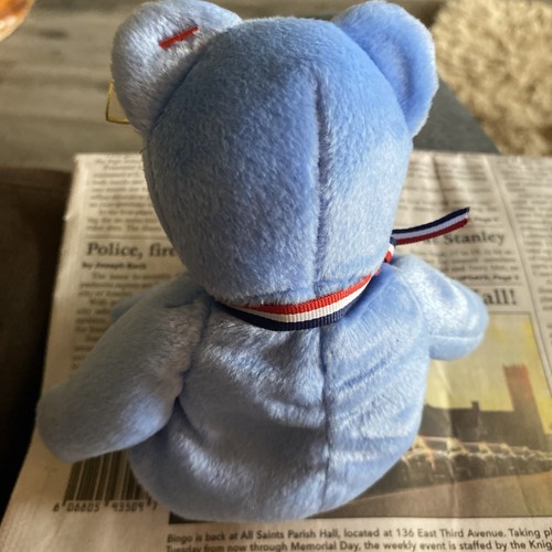 Ty Beanie Baby America the Blue Bear - Picture 2 of 7