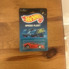 VTG 1986 Hot Wheels Speed Fleet Ferrari Testarossa Red Die Cast Metal