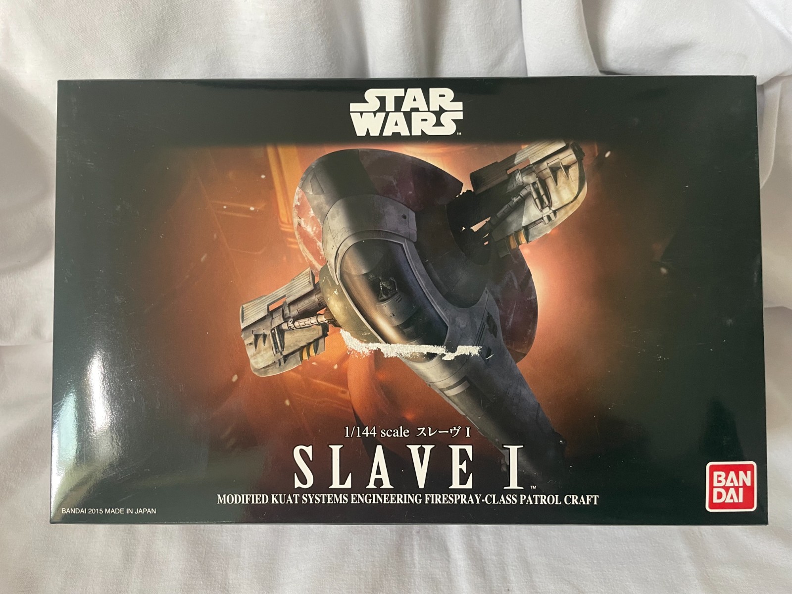 Star Wars Bandai 1/144 Slave I – Maqueta Boba Fett Firespray Kit Plástico Nuevo