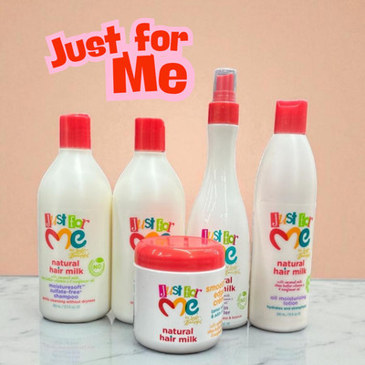 Just For Me Natural Hair Milk Set - Shampoo, Conditioner & Stylingpflege